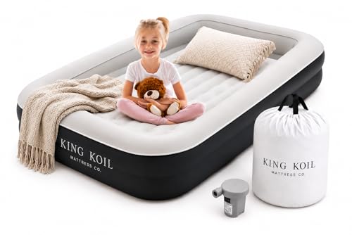Inflatable Kids Air Mattress with Built-in Pump | 150lb Capacity