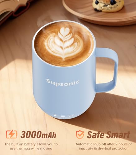 16oz Self-Heating Smart Coffee Mug with 3 Temperature Settings
