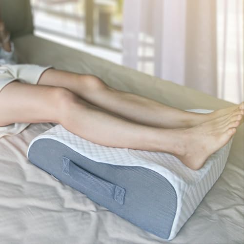 Leg Elevation Pillow - Memory Foam Knee & Ankle Support for Recovery