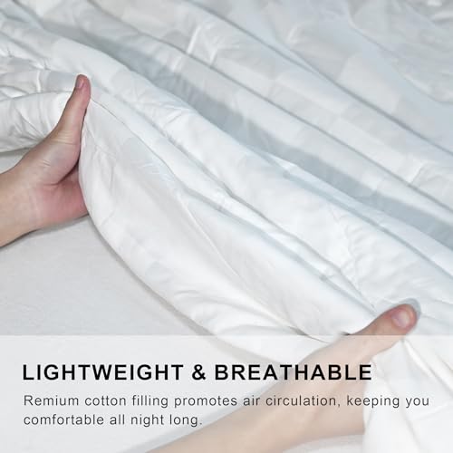 Lightweight 100% Cotton Comforter Queen Size | All-Season Bedspread
