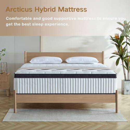 12-Inch Queen Hybrid Mattress, Memory Foam & Pocketed Spring Bed