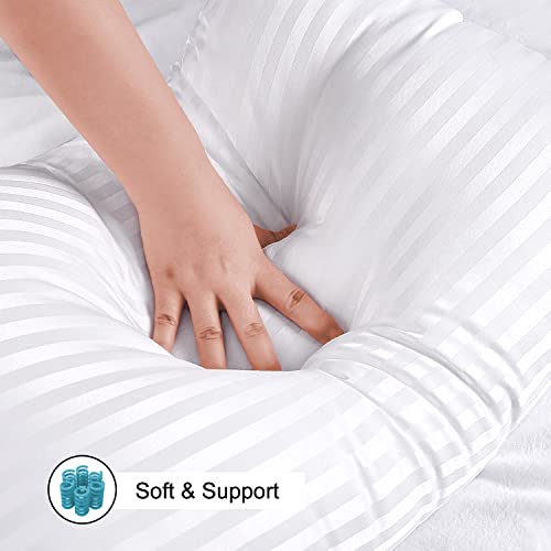 EIUE Hotel Collection Queen Bed Pillows 2 Pack - Soft Down Alternative