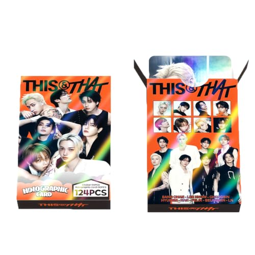 124-Piece Photo Card and Sticker Set for K-Pop Fans