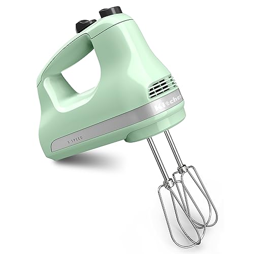 5-Speed Hand Mixer with Turbo Beaters and Swivel Cord, White