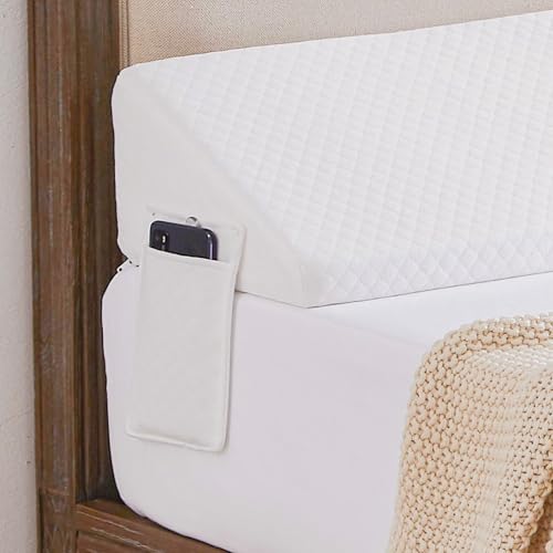 King Size Bed Wedge Pillow - Triangle Gap Filler for Headboard