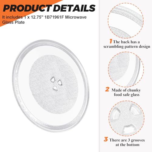 12.75-Inch Microwave Glass Turntable Replacement Plate