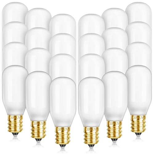 24-Pack E12 T20 LED Christmas Village Replacement Bulbs - Warm White