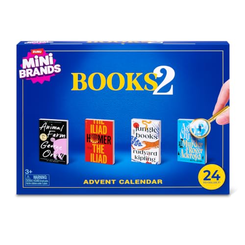 Miniature Book Advent Calendar - 24 Days Countdown with 18 Mini Books