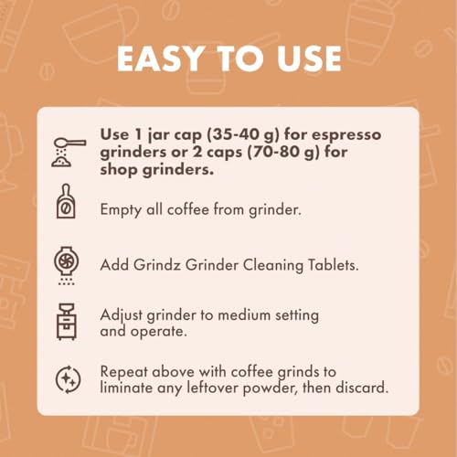 Coffee Grinder Cleaning Tablets (430g) - All-Natural Burr Cleaner