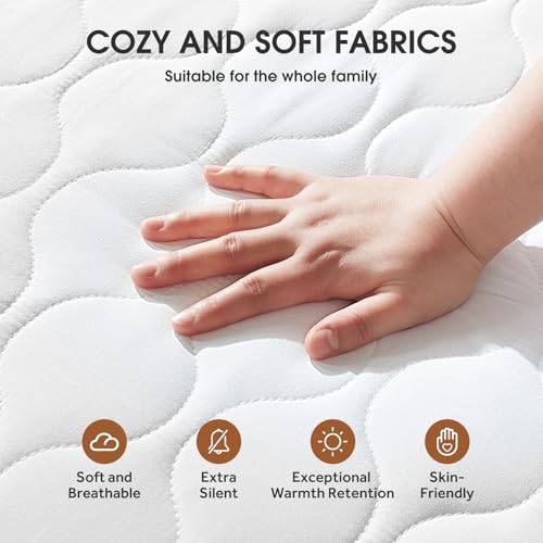 Heated Mattress Pad Full Size - Electric Bed Warmer with 9 Heat Settings, Auto Shut-Off, Fast Heating