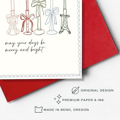 Funny Christmas Card for Boyfriend or Girlfriend - Naughty Holiday Greeting, Romantic Xmas Humor, Blank Inside with Envelope