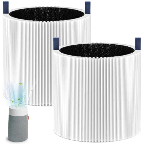 WILERDA 2-Pack White Mini Max Replacement Air Filters for BLUEAIR Blue Pure Mini Max