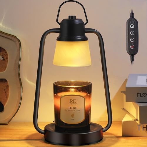 Electric Candle Warmer Lamp with Timer & Dimmer - Vintage Design
