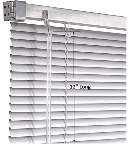 12-Inch Blind Tilt Wands - High-Strength UV-Resistant PVC, 4-Pack