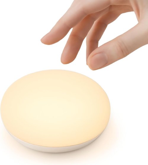 Anico Flip Night Light - Soft Silicone Touch Control Lamp for Newborn Nursery | Warm & Portable