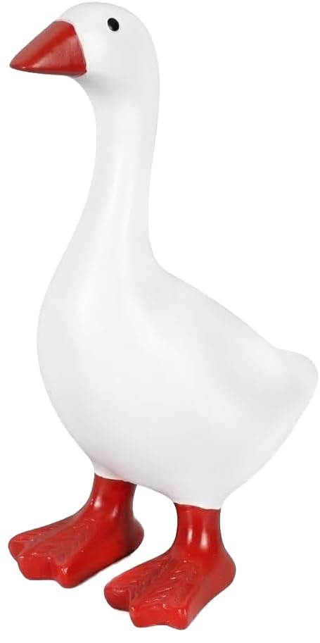 7-Inch Magnetic Desk Goose Statue - Cute Desktop Key Holder Organizer