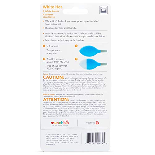 Heat Sensing Baby Feeding Spoons with Soft Tips, 4 Pack