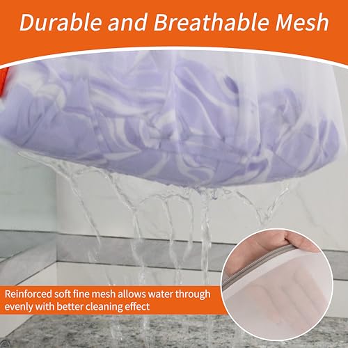 Mesh Laundry Bags 3-Pack - Delicate Clothes Protection with Auto-Lock Zipper
