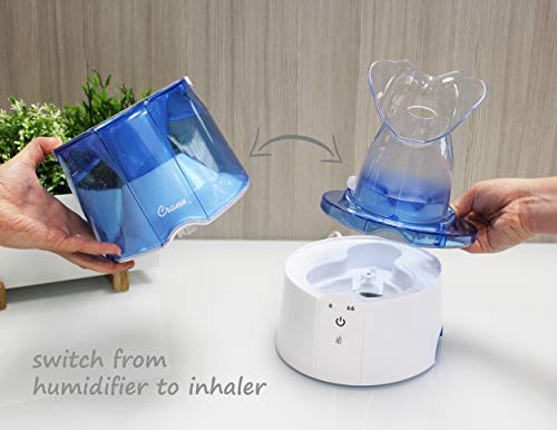 Warm Mist Humidifier and Personal Steam Inhaler, 0.5 Gallon