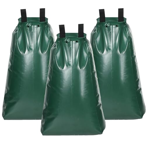 3-Pack Slow Release Tree Watering Bags - 20 Gallon Heavy Duty PVC