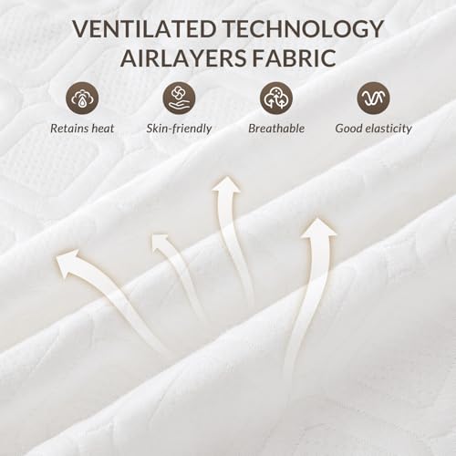 Queen Heated Mattress Pad with Dual Control & 10 Heat Levels