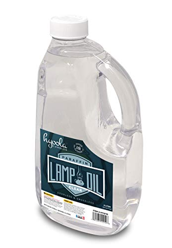 Hyoola Liquid Paraffin Lamp Oil 2L Pack of 2 Smokeless Odorless Fuel for Indoor & Outdoor Use