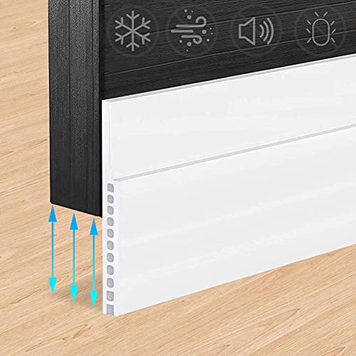 Under Door Draft Stopper for Large Gaps - 3" x 39" Silicone Door Sweep