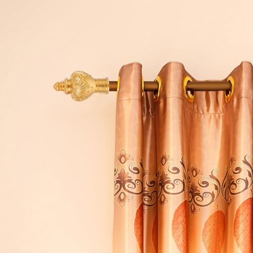 10pcs Decorative Gold Curtain Rod Finials for 28mm Drapery Poles