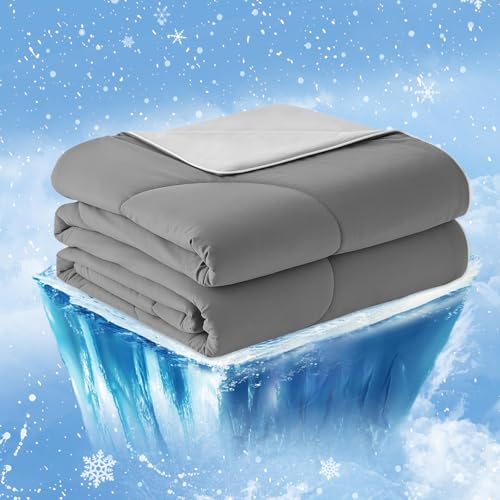 Cooling Comforter for Hot Sleepers - Breathable Lightweight Summer Bedding