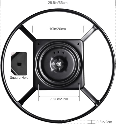 25.5-Inch Heavy Duty Swivel Base Replacement for Recliners and Sofas