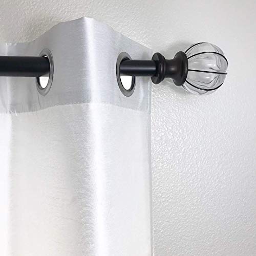 No-Drill Curtain Rod Bracket for 1-Inch Mini Blind Head Rails (Satin Nickel)