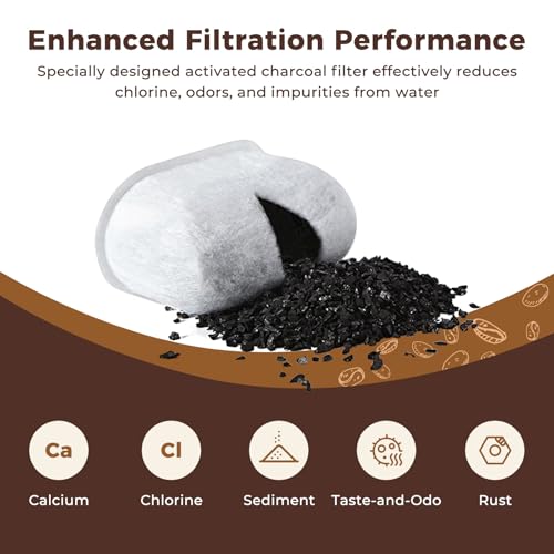 12-Pack Charcoal Water Filter Cartridges for Coffee Brewing Systems
