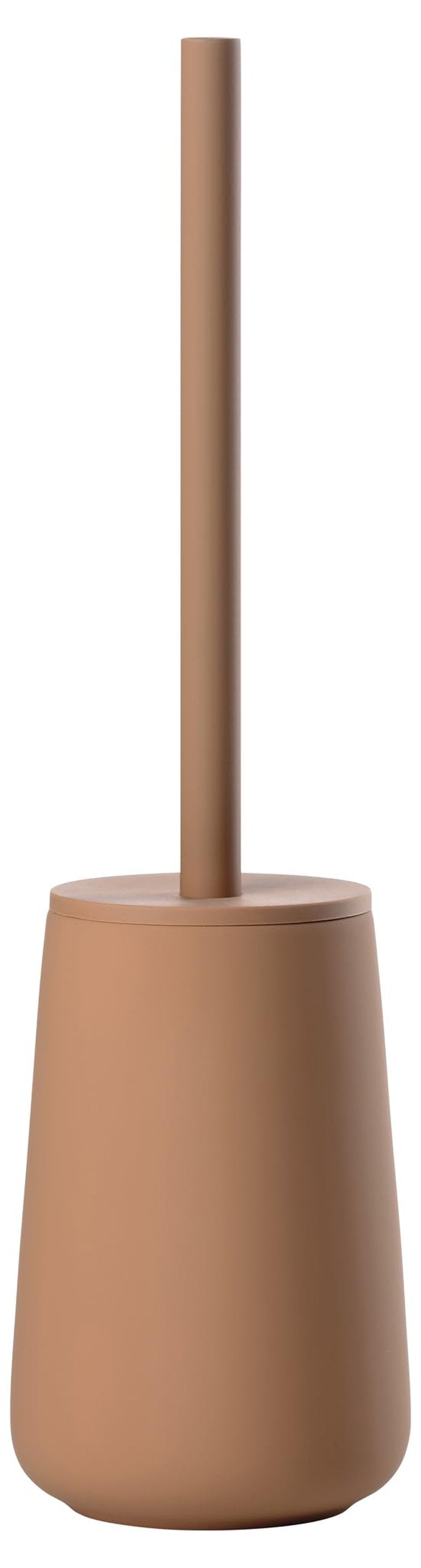 Zone Denmark Nova One Ceramic Toilet Brush with Brush Holder, Soft Touch Coating, Diameter 10.3 cm, Height 37 cm, Mandarin