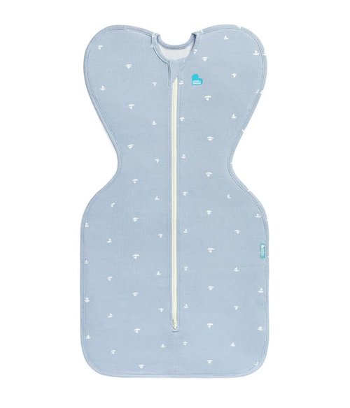 Love To Dream Swaddle Up - Soft Bamboo Fabric Wearable Blanket | Arms Up Design, 1.0 TOG, Small 8-13 lbs, Boats Mist