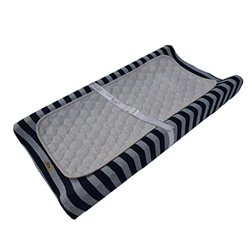 Waterproof Changing Pad Liners 13x27 Quilted Gray 3 Pack