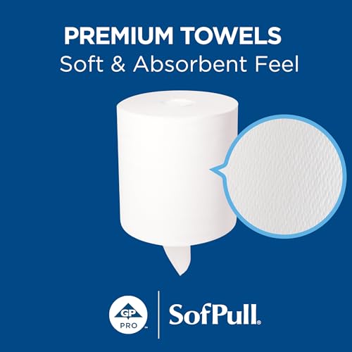 Commercial Centerpull Paper Towel Refills, 324 Sheets/Roll, 6 Pack