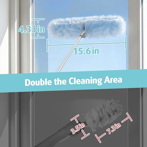 6ft Extendable Microfiber Duster Kit with 20 Disposable Refills