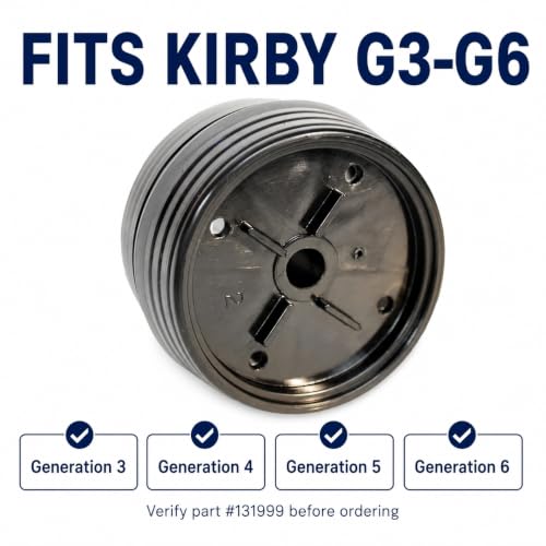Replacement Front Wheel for Upright Vacuum Cleaners (Black)