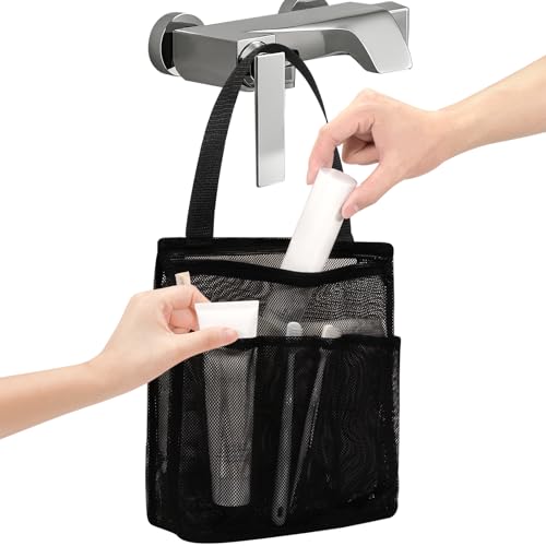 Portable Mesh Shower Caddy Quick-Drying Toiletry Organizer Bag for College Dorm Gym