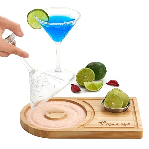 Sunziba Margarita Salt Rimmer Set for Cocktails & Home Bar