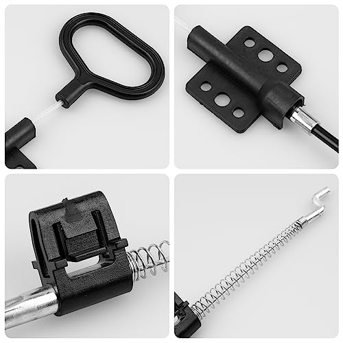 2PCS Recliner Pull Cable Replacement, 36.25-inch D-Ring Handle, Aluminum