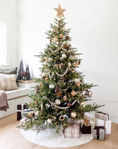 SevenFish White 36-Inch Christmas Tree Skirt for Holiday Decor