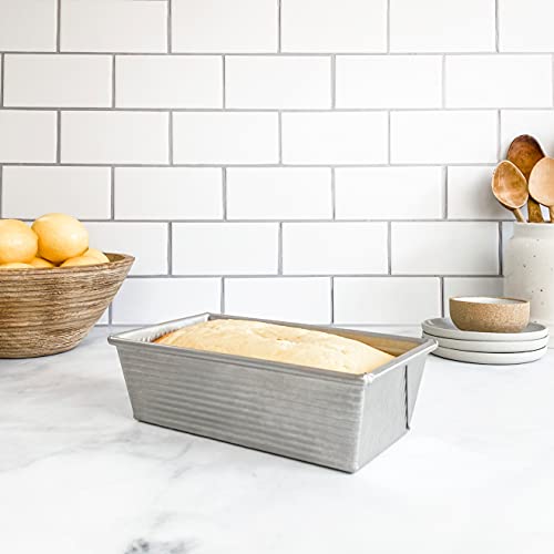 Nonstick Aluminized Steel Bread Loaf Pan, 1 LB Commercial Grade Bakeware