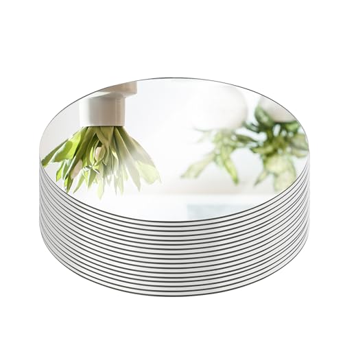 16-Pack 8-Inch Round Acrylic Mirror Sheets for Centerpiece Table Decor