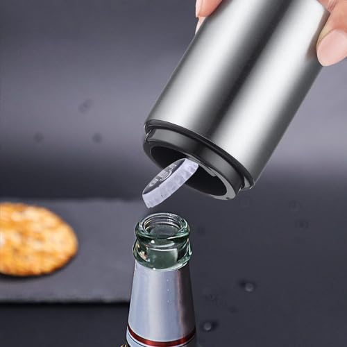Swaytail Silver Automatic Beer Bottle Opener - Portable Stainless Steel Quick-Open Tool