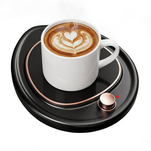 MQUPIN Black Coffee Mug Warmer with Dual-Temp Settings for Coffee & Tea