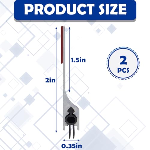 36-Inch Metal Door Sweep 2-Pack - Rodent Proof Draft & Weather Seal