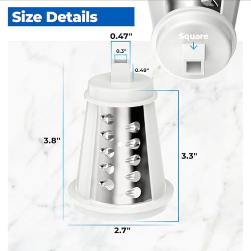 Shredder Cone Replacement Part for Electric Salad Shooter Kitchen Slicers