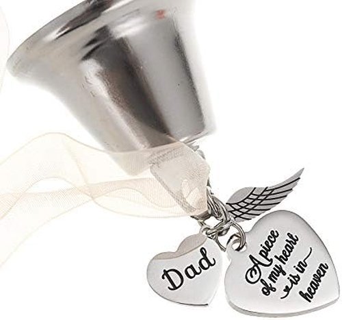 Memorial Christmas Ornament for Dad & Mom | Heartfelt Remembrance Bell | Sympathy Gift for Grieving Families