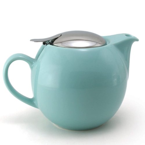 ZERO JAPAN Round Teapot 24 oz. (680 cc) with SLS Lid and Infuser Aqua Mist